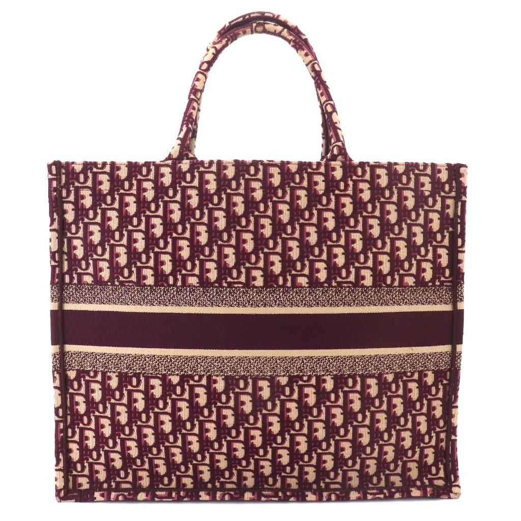 Dior Oblique Book Tote Large Canvas Bordeaux — view 2