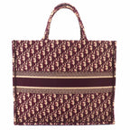 Dior Oblique Book Tote Large Canvas Bordeaux — view 2