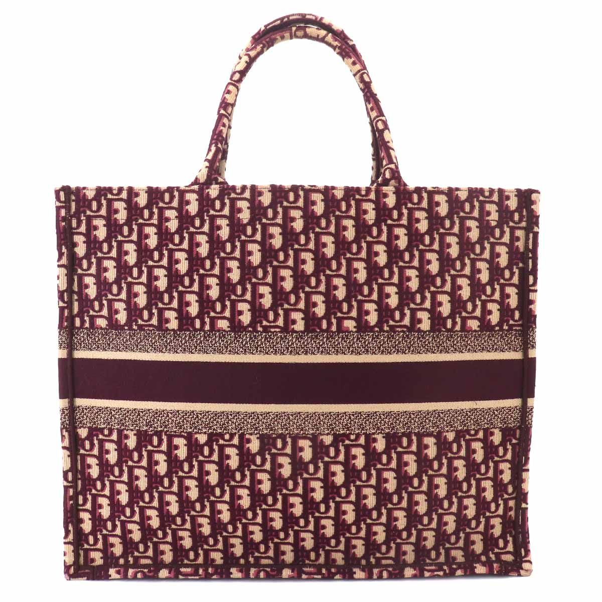 Dior Oblique Book Tote Large Canvas Bordeaux — view 2