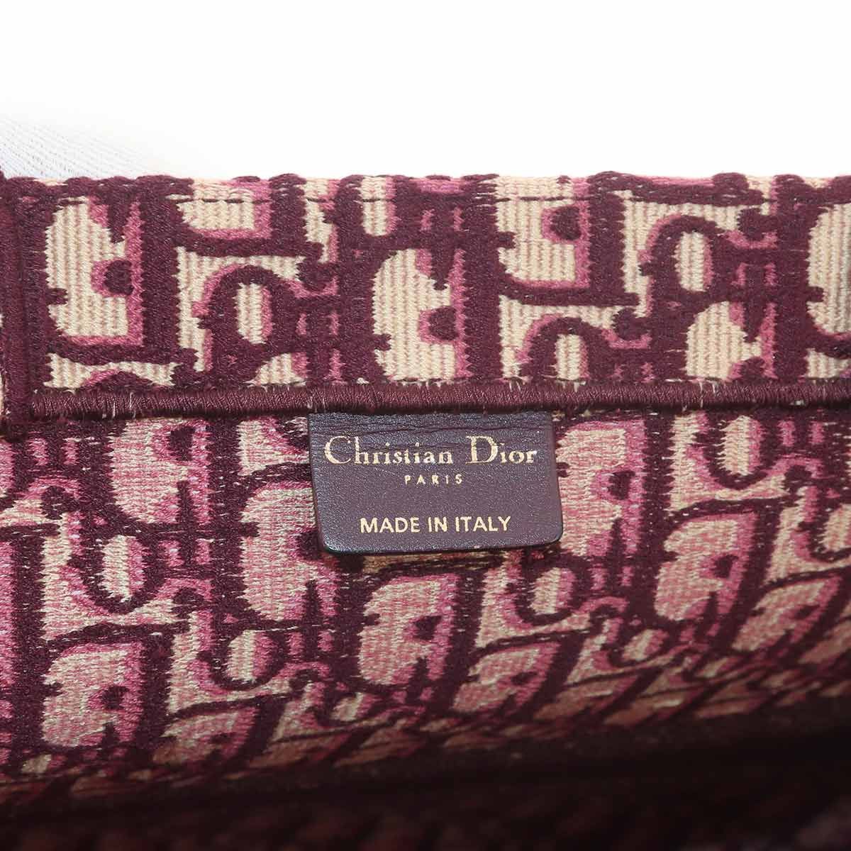 Dior Oblique Book Tote Large Canvas Bordeaux — view 7