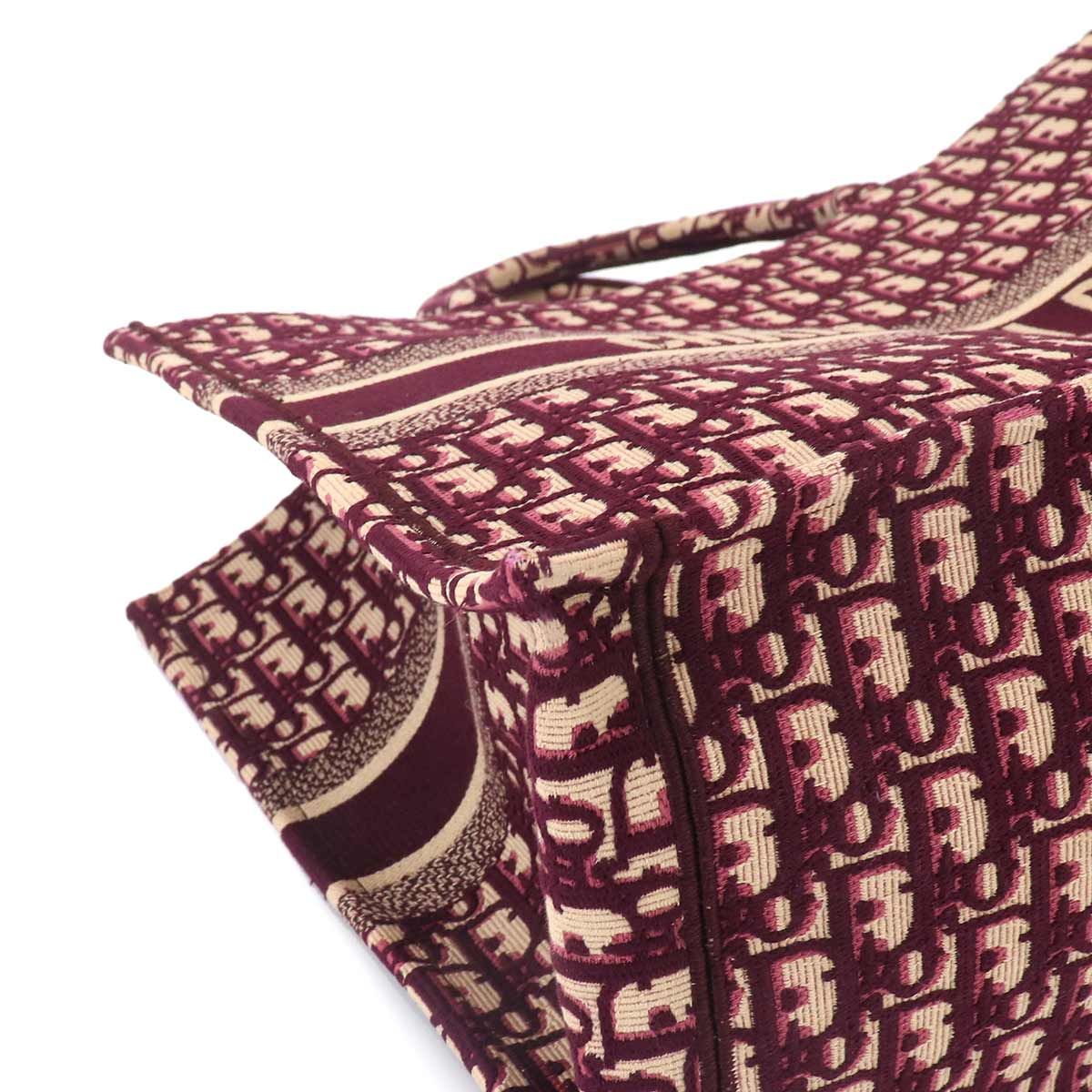 Dior Oblique Book Tote Large Canvas Bordeaux — view 8