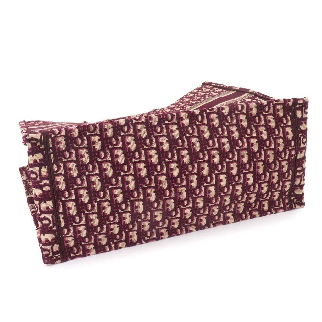 Dior Oblique Book Tote Large Canvas Bordeaux — view 4