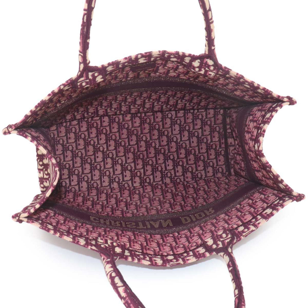 Dior Oblique Book Tote Large Canvas Bordeaux — view 6