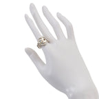 Hermes Book le Series Ring 925 Sterling Silver Buckle — view 4