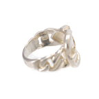 Hermes Book le Series Ring 925 Sterling Silver Buckle — view 3