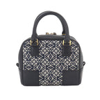 Loewe Amazona 16 Square 2-Way Bag Canvas Leather Black — view 3