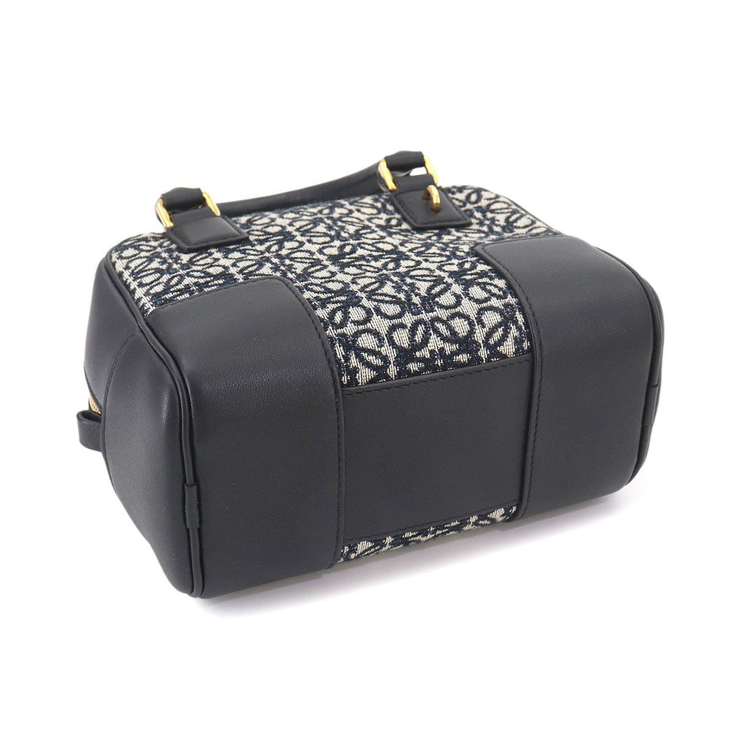 Loewe Amazona 16 Square 2-Way Bag Canvas Leather Black — view 5