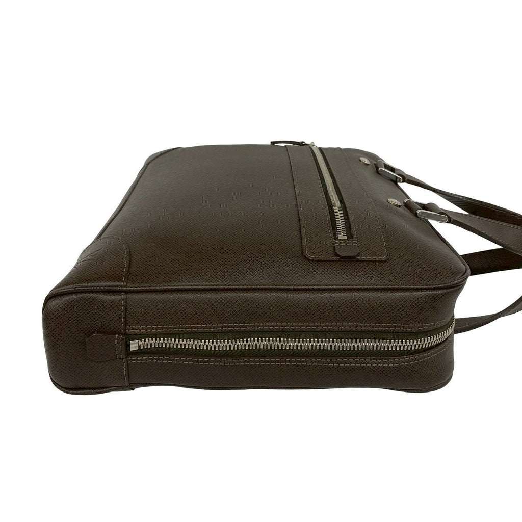 Louis Vuitton Taiga Leather Business Briefcase Handbag Brown — view 6