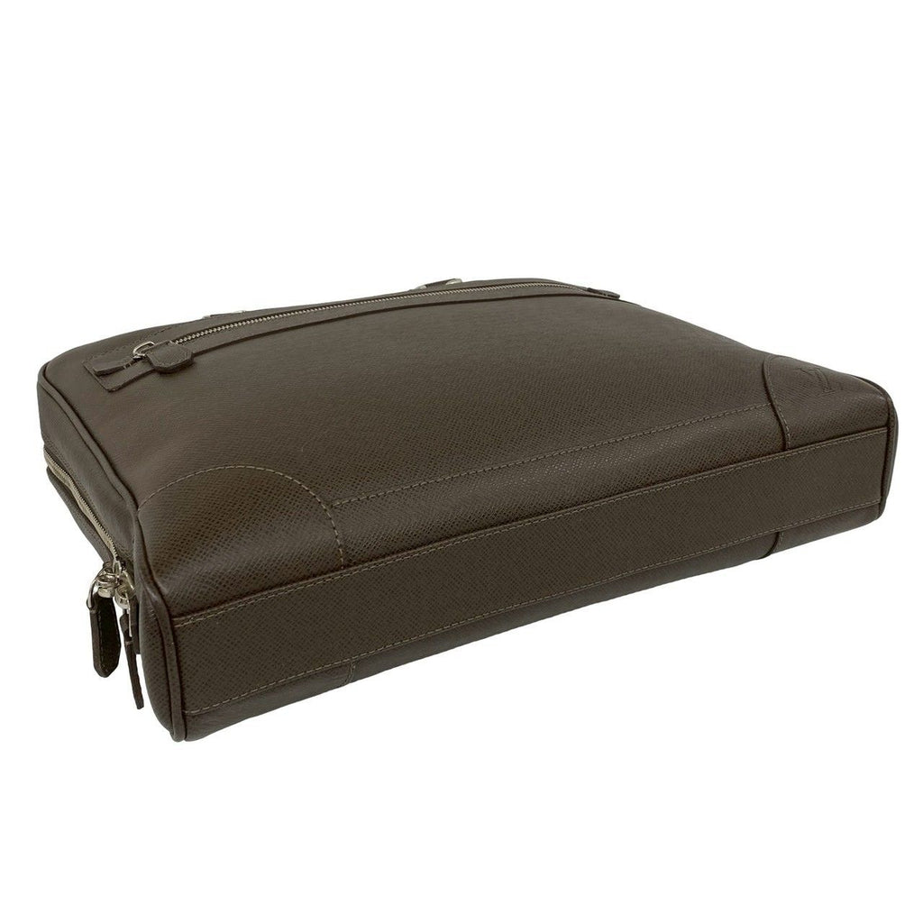 Louis Vuitton Taiga Leather Business Briefcase Handbag Brown — view 7