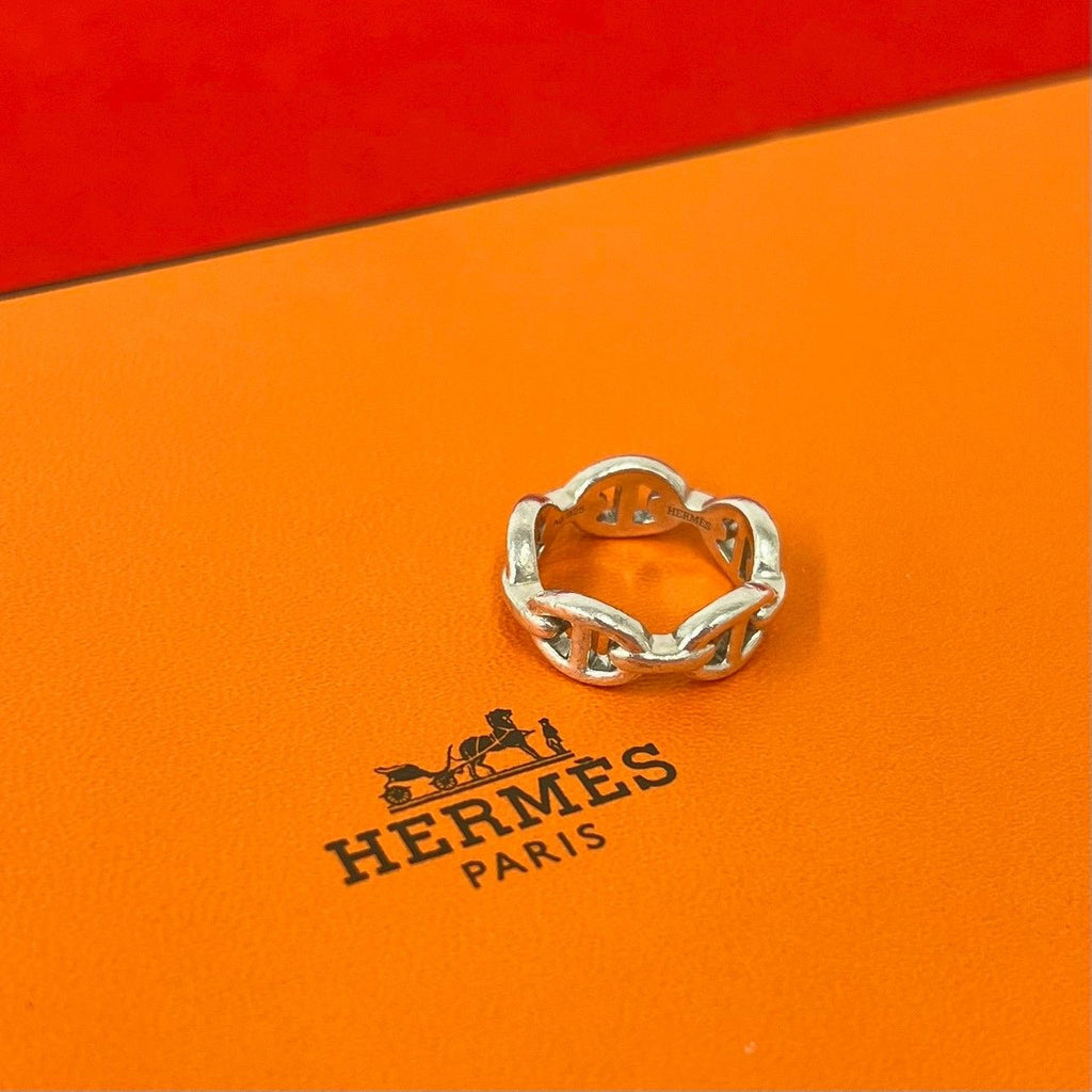 Hermes Enchainee Ring 925 Sterling Silver