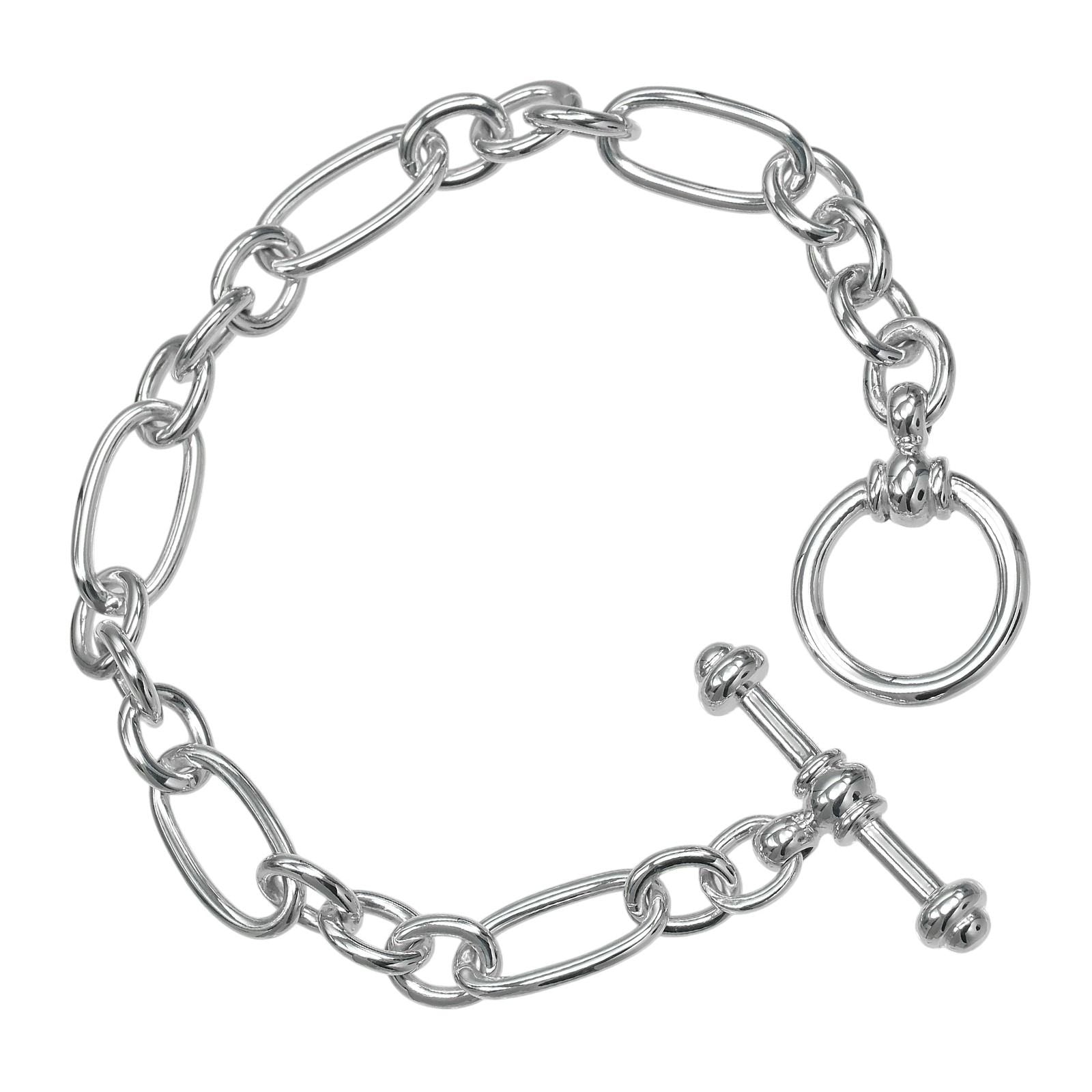 Tiffany & Co Oval Chain Toggle Paloma Picasso Vintage 925 Sterling Silver