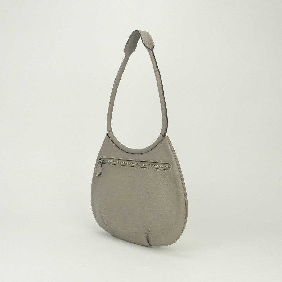 Hermes Kakawet Tote Shoulder Bag Taurillon Clemence Gray Gristourterelle Silver — view 2