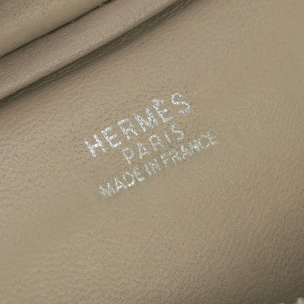 Hermes Kakawet Tote Shoulder Bag Taurillon Clemence Gray Gristourterelle Silver — view 7