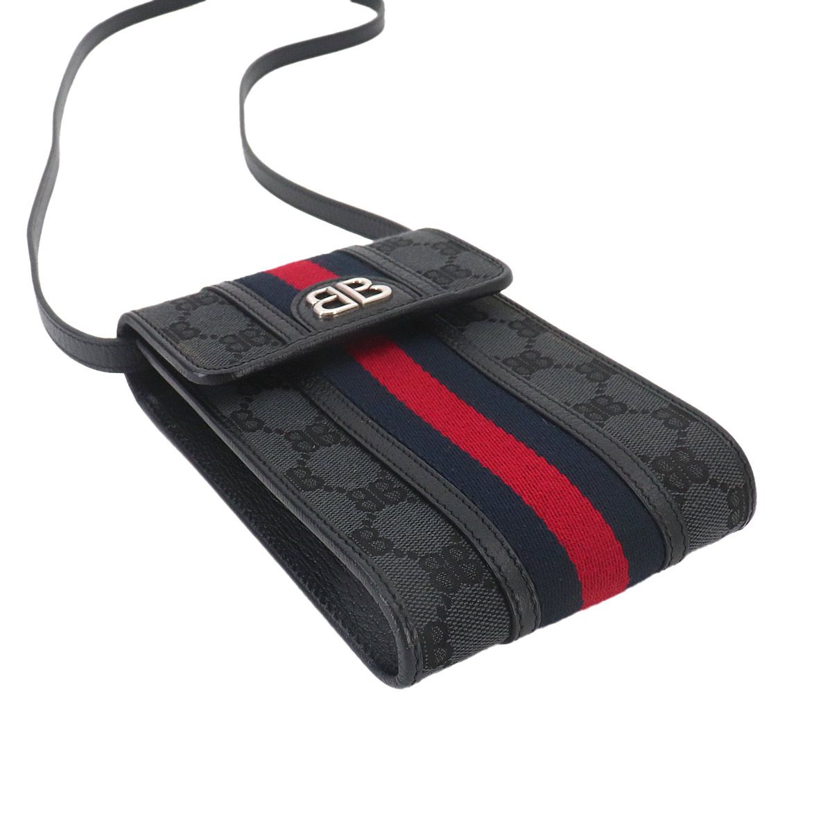 Gucci Hacker Project Shoulder Bag Canvas Leather Black — view 5