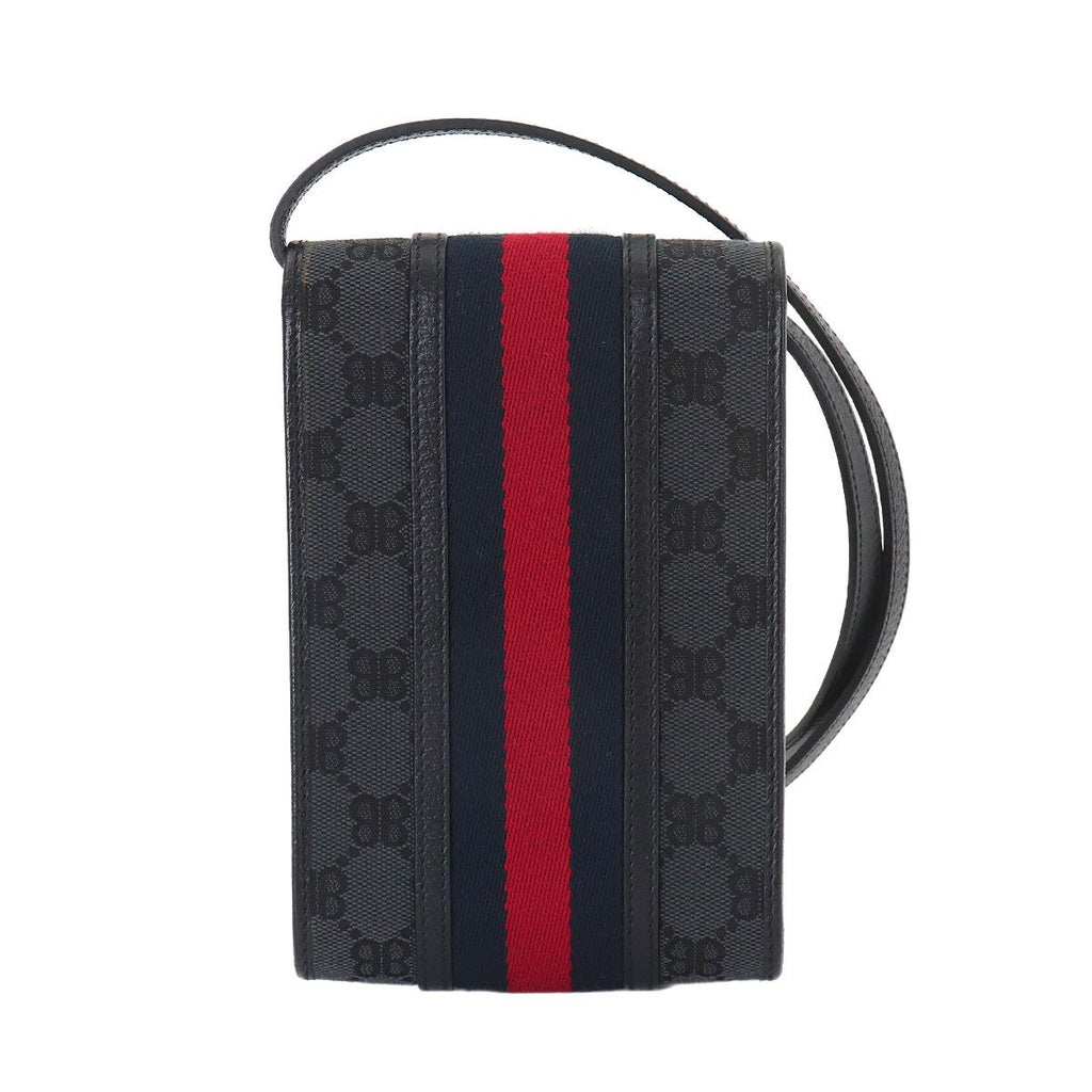 Gucci Hacker Project Shoulder Bag Canvas Leather Black — view 3