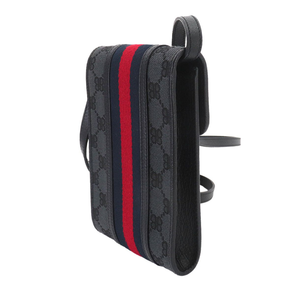 Gucci Hacker Project Shoulder Bag Canvas Leather Black — view 4