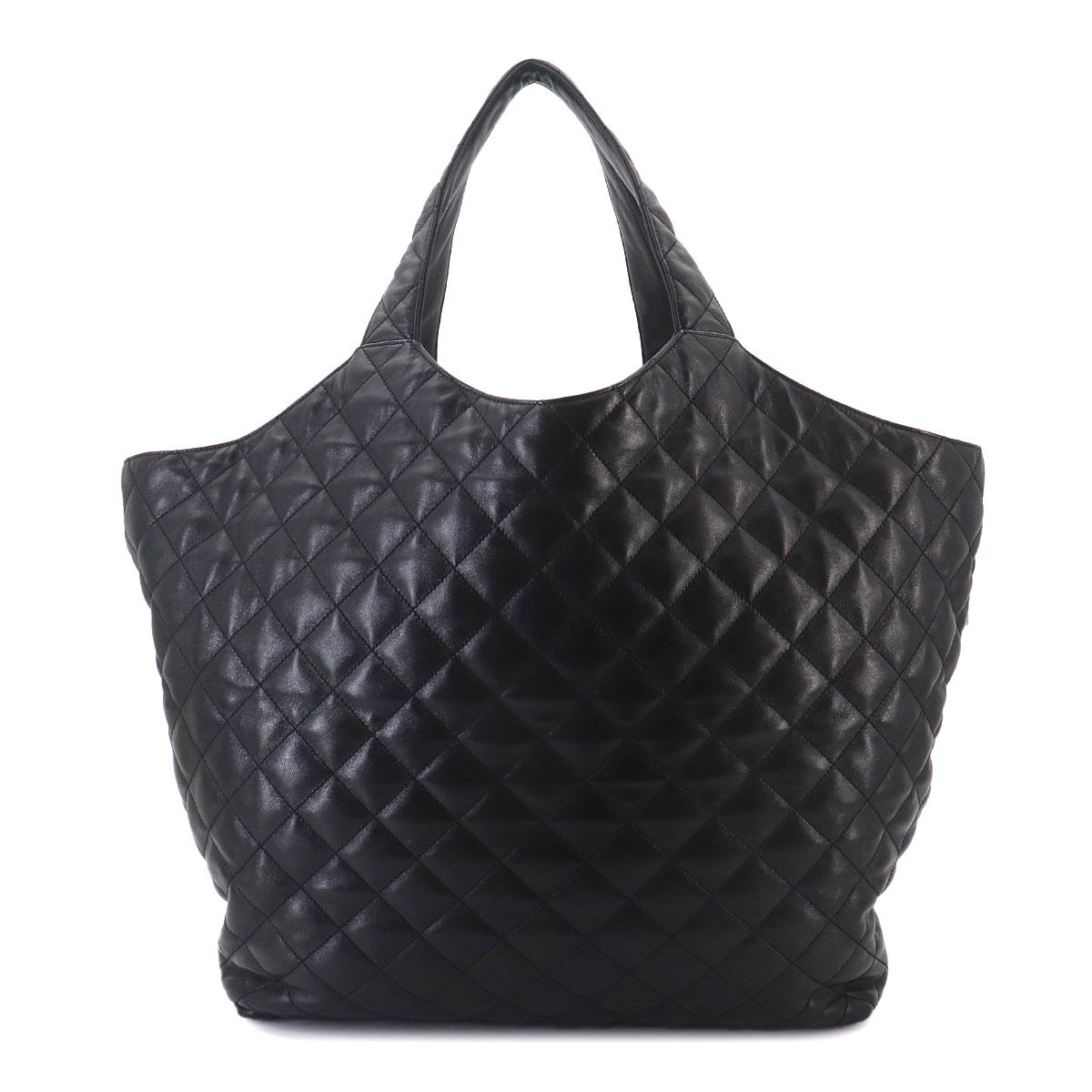 Saint Laurent Icare Maxi Shopping Tote Leather Black — view 3