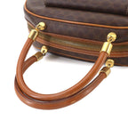 Celine Macadam Hand Bag Leather Brown Gold Vintage — view 5