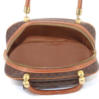 Celine Macadam Hand Bag Leather Brown Gold Vintage — view 6