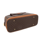 Celine Macadam Hand Bag Leather Brown Gold Vintage — view 4