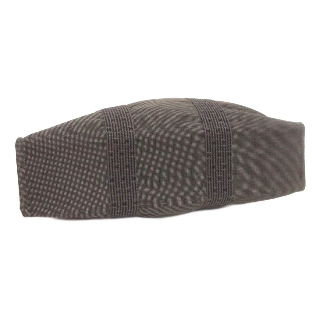 Hermes Her Line Tote Canvas Gray — view 4