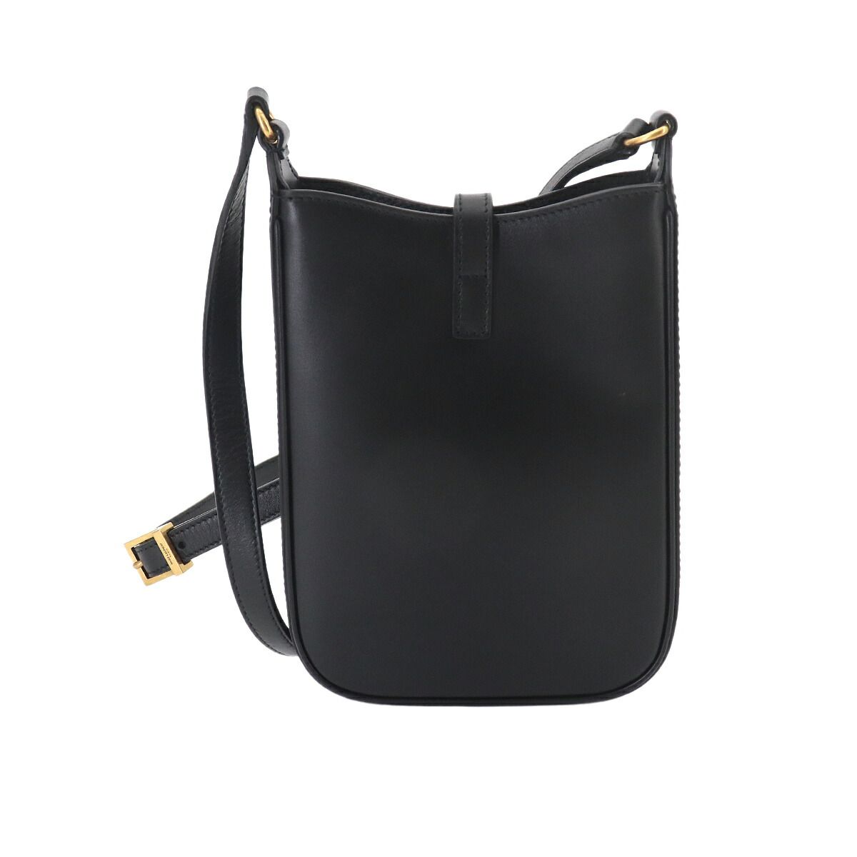 Saint Laurent le 5 a 7 Vertical Mini Crossbody Shoulder Bag Leather Black — view 3