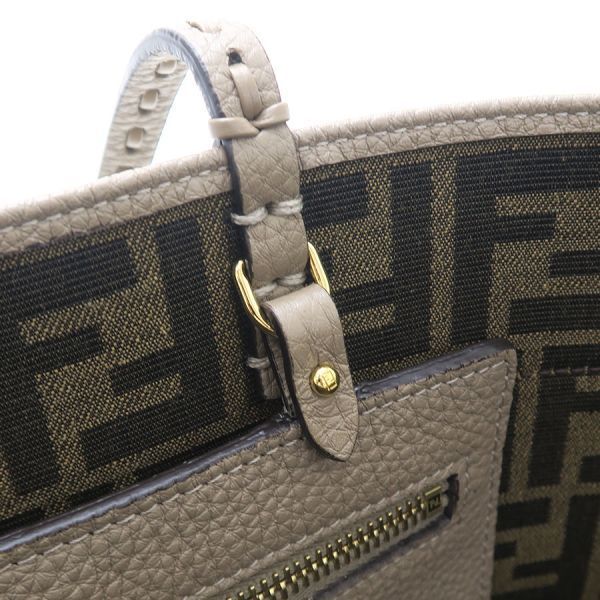 Fendi Roll Tote Selleria Beige — view 8