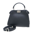 Fendi Peekaboo Mini Selleria Gray Handbag