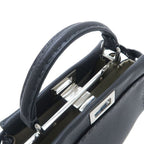 Fendi Peekaboo Mini Selleria Gray Handbag — view 3