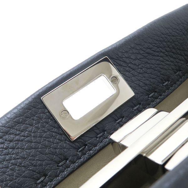 Fendi Peekaboo Mini Selleria Gray Handbag — view 6