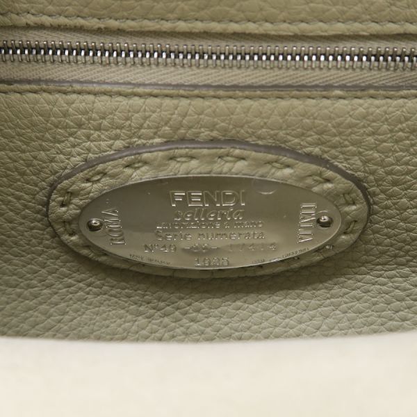 Fendi Peekaboo Mini Selleria Gray Handbag — view 8