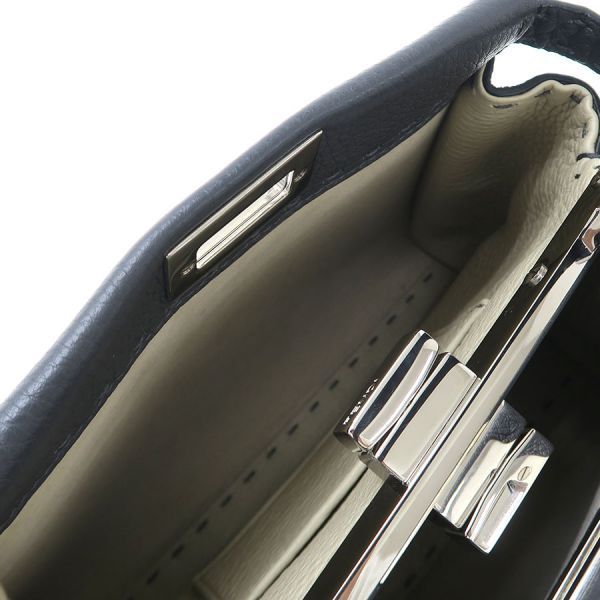 Fendi Peekaboo Mini Selleria Gray Handbag — view 5