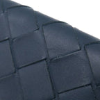Bottega Veneta Intrecciato Trifold Wallet Navy — view 7