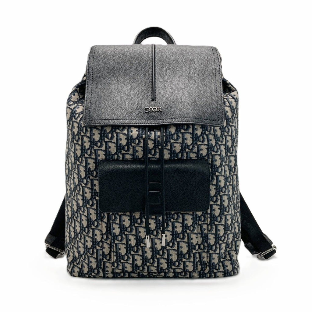 Dior Oblique Motion Backpack Navy Cloth