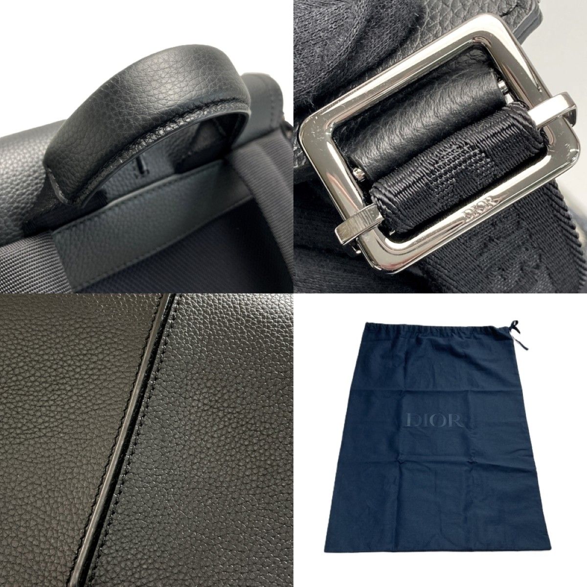 Dior Oblique Motion Backpack Navy Cloth — view 8