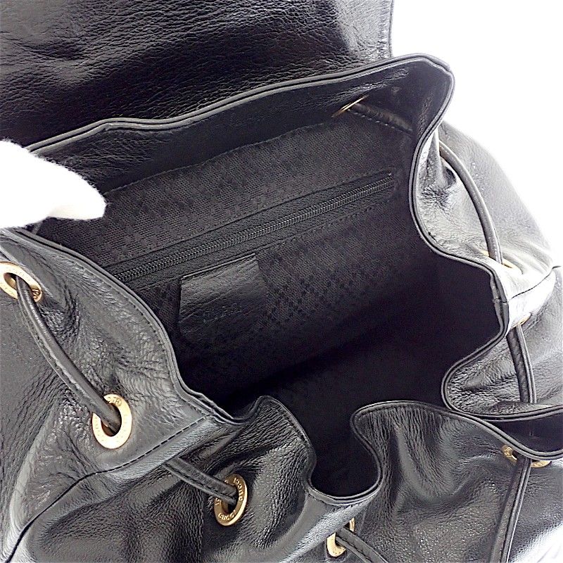Gucci Bamboo Backpack Vintage 003 Leather Black Gold Masterpiece Retro — view 8
