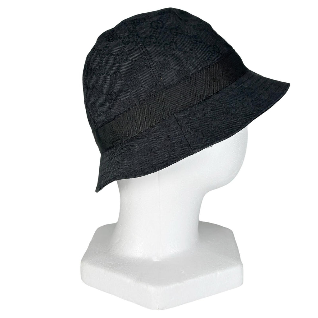 Gucci GG Canvas Hat Polyester Black Bucket — view 3