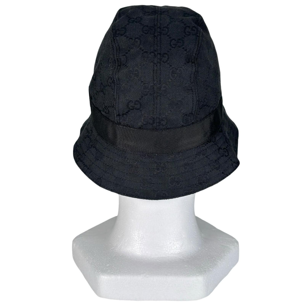 Gucci GG Canvas Hat Polyester Black Bucket — view 4