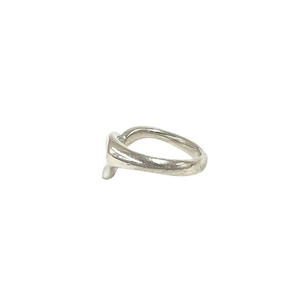 Tiffany & Co Vintage Full Heart Ring 925 Sterling Silver — view 4