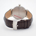 Louis Vuitton Tambour GMT Automatic Winding Watch Brown Dial Leather Strap — view 3