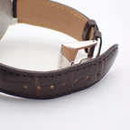 Louis Vuitton Tambour GMT Automatic Winding Watch Brown Dial Leather Strap — view 6