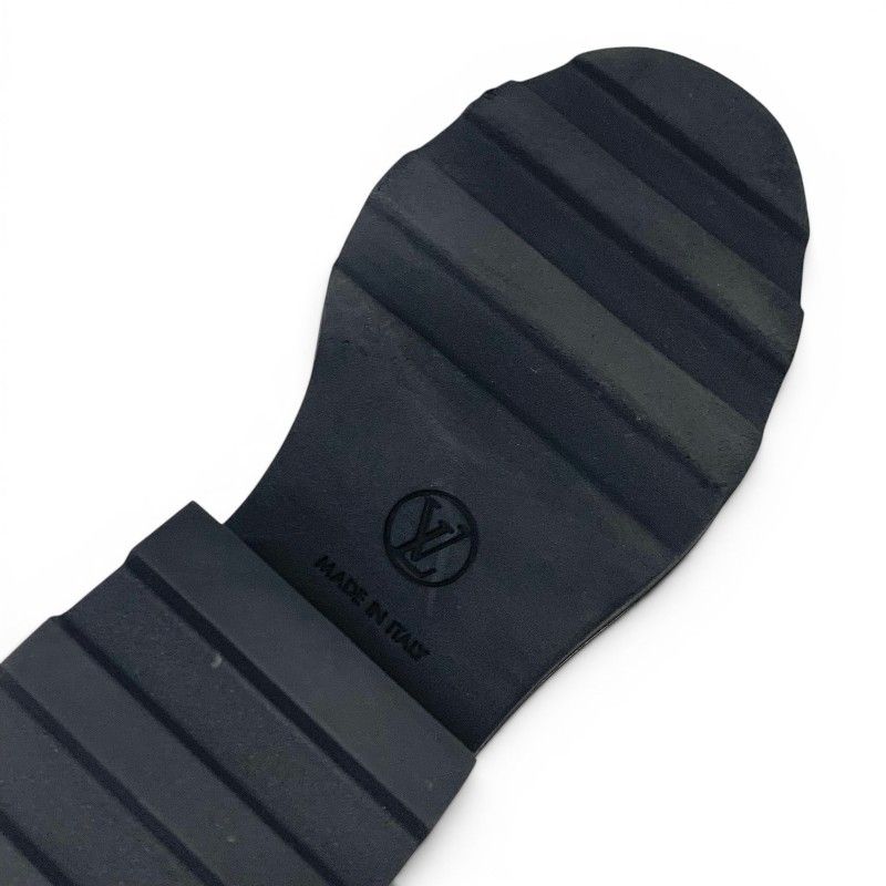 Louis Vuitton Bob le Line Monogram Boots Short Shoes Leather Black Ankle Side — view 8