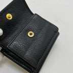 Gucci Trifold Wallet GG Marmont Hook Calfskin Leather Black — view 9