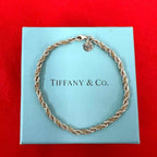 Tiffany & Co Vintage Twist Rope Bracelet 925 Sterling Silver