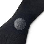 Hermes Fontaine Boots Long Shoes Fabric Leather Black Knit Exlibris — view 8
