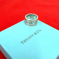Tiffany & Co Vintage Wide Atlas Ring 925 Sterling Silver