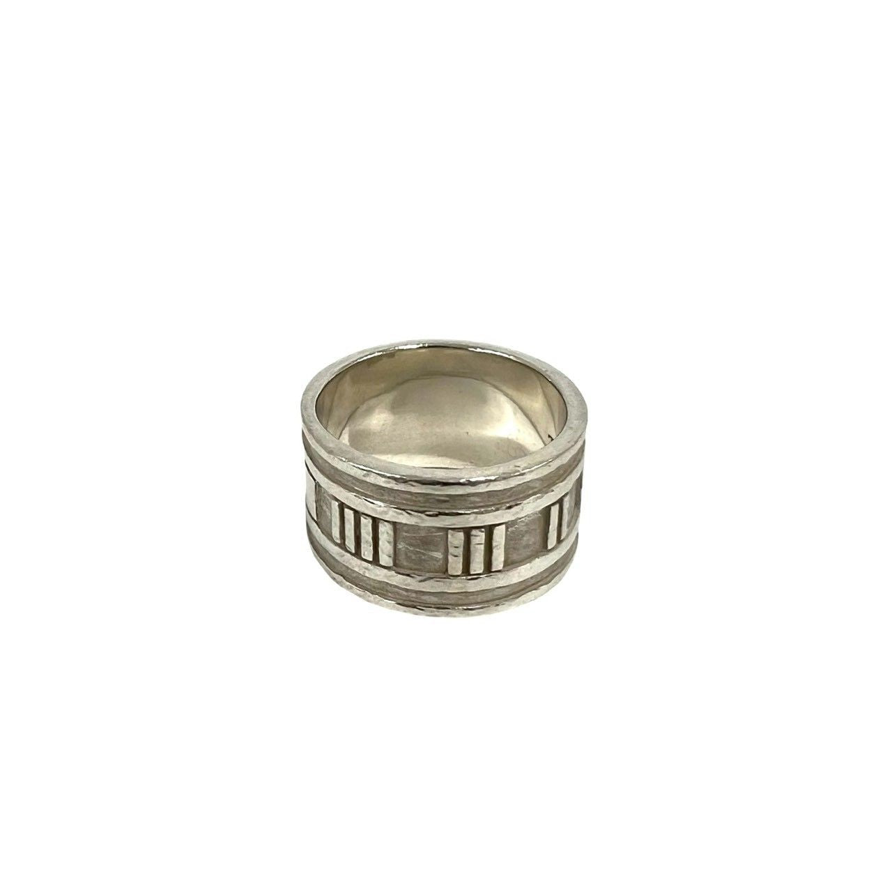 Tiffany & Co Vintage Wide Atlas Ring 925 Sterling Silver — view 4