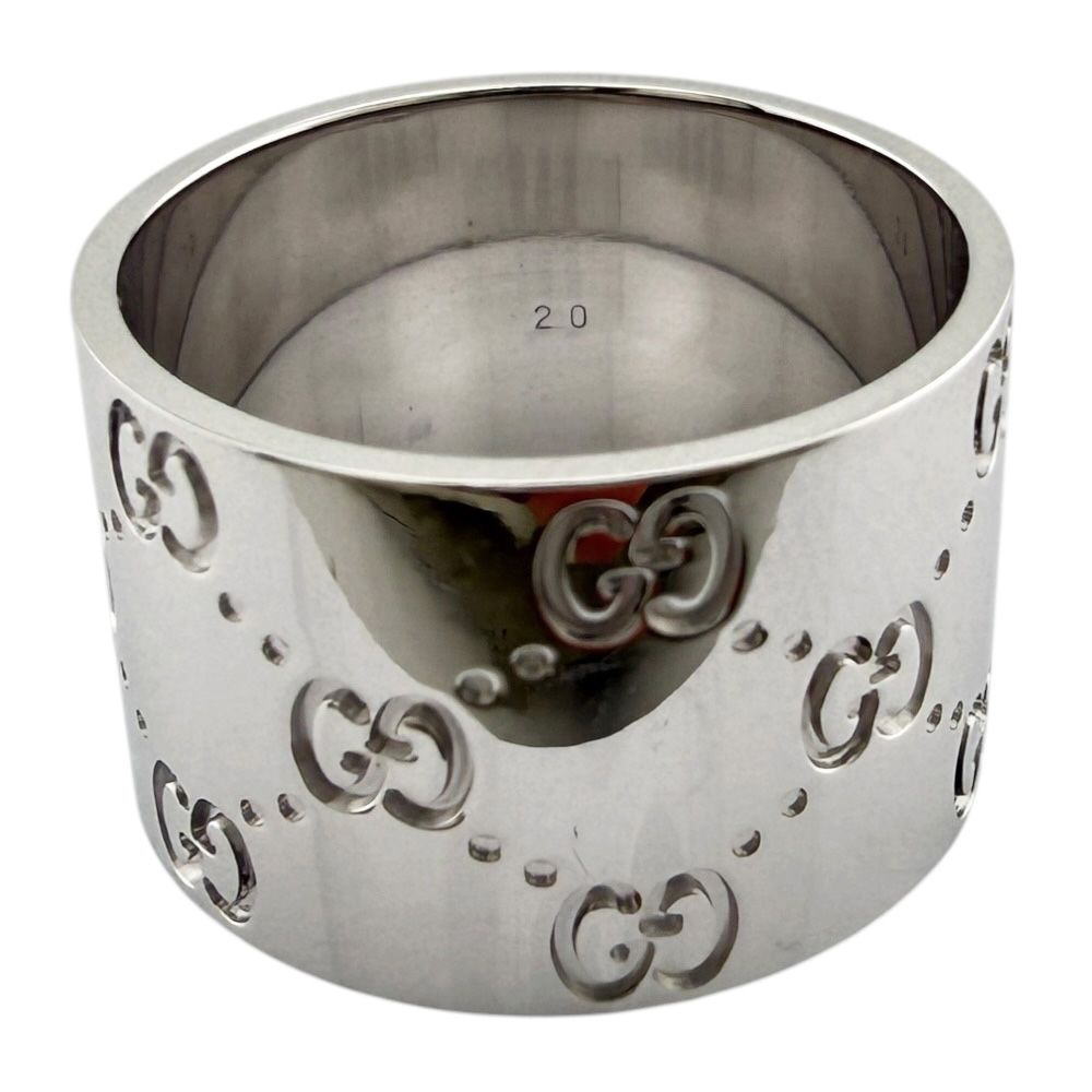Gucci Icon Wide Ring 18k White Gold — view 5