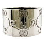 Gucci Icon Wide Ring 18k White Gold — view 3