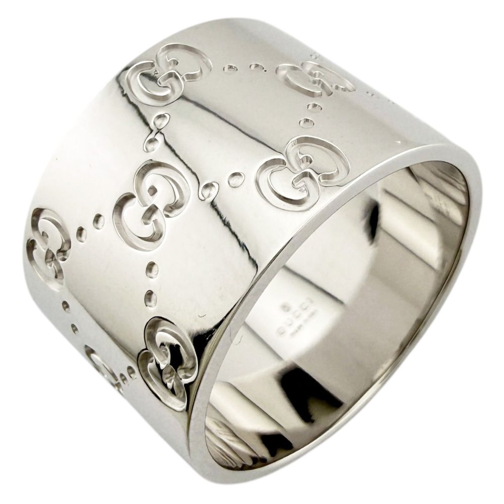 Gucci Icon Wide Ring 18k White Gold